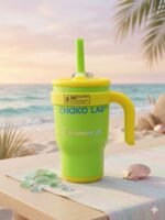 CHAKO LAB Insulated Stainless Steel Tumbler with Handle and Straw - Image 5