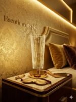 Premium Crystal Cylinder LED Table Lamp – Rechargeable & Dimmable - Image 6