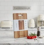 SMEG Premium Acacia Wood Cutting & Serving Board – Natural Solid Wood (Large)