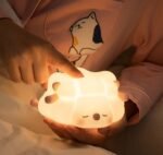 Cute Sheep Silicone Rechargeable LED Night Lamp – Soft Touch Sensor Bedside Light - Image 5