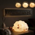Cute Sheep Silicone Rechargeable LED Night Lamp – Soft Touch Sensor Bedside Light - Image 2
