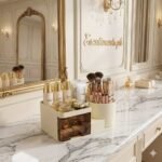 Luxury 360° Rotating Makeup Organizer with Drawers