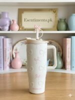 Sitarayuri Pearled Bow Insulated Tumbler with Handle & Straw – 40oz - Image 7