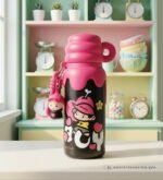Keyboy Cartoon Water Bottle with Keychain – Durable Kids & School Flask - Image 4