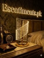 Premium Crystal Cylinder LED Table Lamp – Rechargeable & Dimmable - Image 4