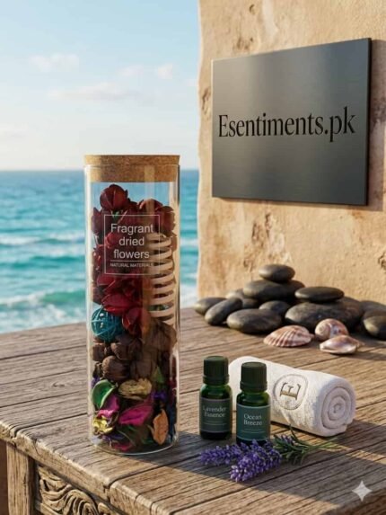 Luxury Cork-Top Potpourri Jar – Premium Dried Floral & Botanical Blend