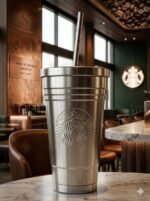 Original Starbucks Classic Stainless Steel Cold Cup Tumbler with Reusable Straw – 16oz (473ml) - Image 3