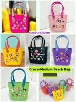 Crocs Medium Beach Bag | Lightweight Waterproof EVA Tote for Travel, - Image 3