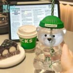 Original Starbucks bearista bear Glass cup - Image 3