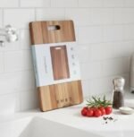 SMEG Premium Acacia Wood Cutting & Serving Board – Natural Solid Wood (Large) - Image 3