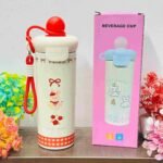 Kawaii Pastel Character Insulated Stainless Steel Tumbler with Straw & Carry Strap – 600ml - Image 7