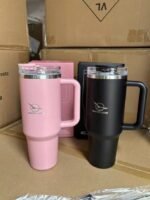 Vento Livre Luxury Matte Travel Tumbler | 40oz Double-Wall Vacuum Insulated Mug with Straw - Image 2