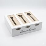 Premium "Dinner Service" Wooden Cutlery Organizer & Storage Box - Image 5