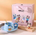 Disney Mickey & Friends Premium Ceramic Cup & Saucer Gift Set with Golden Spoon - Image 3