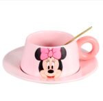 Disney Mickey & Friends Premium Ceramic Cup & Saucer Gift Set with Golden Spoon - Image 5