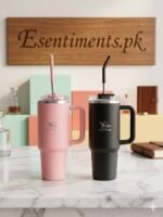 Vento Livre Luxury Matte Travel Tumbler | 40oz Double-Wall Vacuum Insulated Mug with Straw