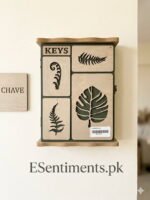 Rustic Wooden "Native Life" Wall Key Cabinet - Image 2