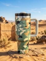 Premium Camouflage Print Insulated Tumbler Cup (40oz) - Image 5