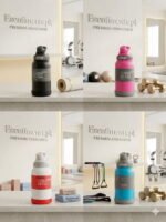 Premium "SPORT" Insulated Gym Water Bottle with Built-in Straw & Handle – 800ml - Image 2
