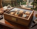 Luxury Velvet Cushion Wooden Watch Organizer Box - Image 2