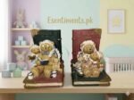 Vintage Bear & Storybook Resin Bookends Set – Charming Pastel Kids' Nursery & Children’s Room Decor - Image 3