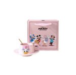 Disney Mickey & Friends Premium Ceramic Cup & Saucer Gift Set with Golden Spoon - Image 6