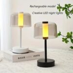 Modern Cordless Rechargeable LED Table Lamp – Elegant Ambient Night Light
