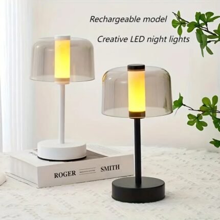 Modern Cordless Rechargeable LED Table Lamp – Elegant Ambient Night Light