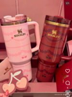 Stanley Valentine’s Day Tumbler 40 oz (Red & pink Velvet Cake Edition) with Premium Gift Box