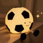 Cute Silicone Soccer LED Night Light – Dimmable & Rechargeable Football Lamp for Kids Room - Image 3