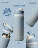 Owala FreeSip 32oz Insulated Water Bottle - Studded Garden Special Edition - Image 2