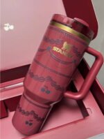 Stanley Valentine’s Day Tumbler 40 oz (Red & pink Velvet Cake Edition) with Premium Gift Box - Image 3