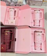 Stanley Valentine’s Day Tumbler 40 oz (Red & pink Velvet Cake Edition) with Premium Gift Box - Image 2