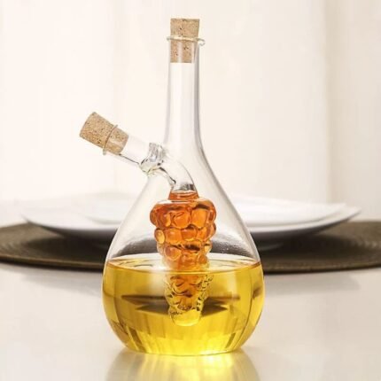 2-in-1 Glass Oil and Vinegar Dispenser Bottle