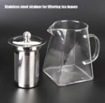 Heat-Resistant Square Glass Teapot with Stainless Steel Infuser (3 Sizes) - Image 4