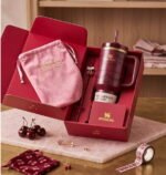 Stanley Valentine’s Day Tumbler 40 oz (Red & pink Velvet Cake Edition) with Premium Gift Box - Image 4