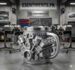 Premium Silver V8 Engine Mechanical Coffee Mug – Stainless Steel 3D Piston Motor Tankard