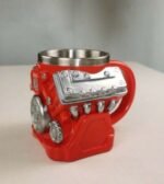 V8 Engine Block Stainless Steel Coffee Mug – 3D Mechanical Car Motor Cup with Insulated Handle - Image 5