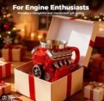 V8 Engine Block Stainless Steel Coffee Mug – 3D Mechanical Car Motor Cup with Insulated Handle - Image 2
