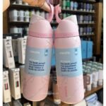 Owala FreeSip Insulated Stainless Steel Water Bottle - Sugar Plum Fairy Pink Bows (32 oz) - Image 3