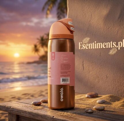 Owala FreeSip Insulated Stainless Steel Water Bottle - In Good Company / Metallic Rose Gold (32 oz)