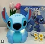Disney Stitch Silicone LED Night Light – Tap Control & USB Rechargeable Bedside Lamp