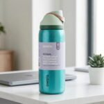 Owala FreeSip Insulated Stainless Steel Water Bottle - Teal Green 32oz - Image 2