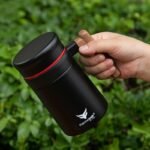 Thermotrek Premium Stainless Steel Travel Mug with Wooden Grip Handle - Image 3