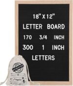 Premium Felt Letter Board Set (12 x 18 Inches) with 290 Letters, Numbers, Emojis, Stand, Scissors, and Storage Pouch - Image 3
