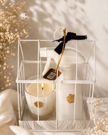 Luxury White House Aroma Gift Set – Scented Candle & Room Spray Duo