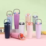 Flip Straw Vacuum Flask Stainless Steel Water Bottle – 30oz (900 ML)