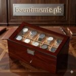 Luxury Walnut 20-Slot Wooden Watch Organizer Box - Image 4