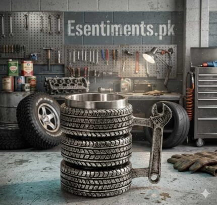 Premium Tire Stack & Wrench Handle Stainless Steel Mug