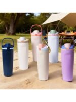 Flip Straw Vacuum Flask Stainless Steel Water Bottle – 30oz (900 ML) - Image 7